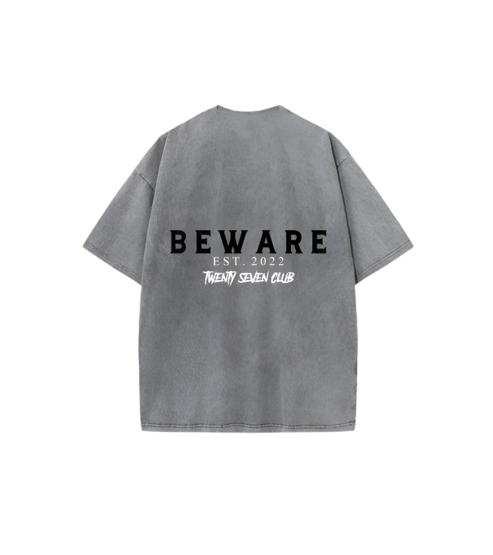 Twenty Seven Club Tee - Wash Grey