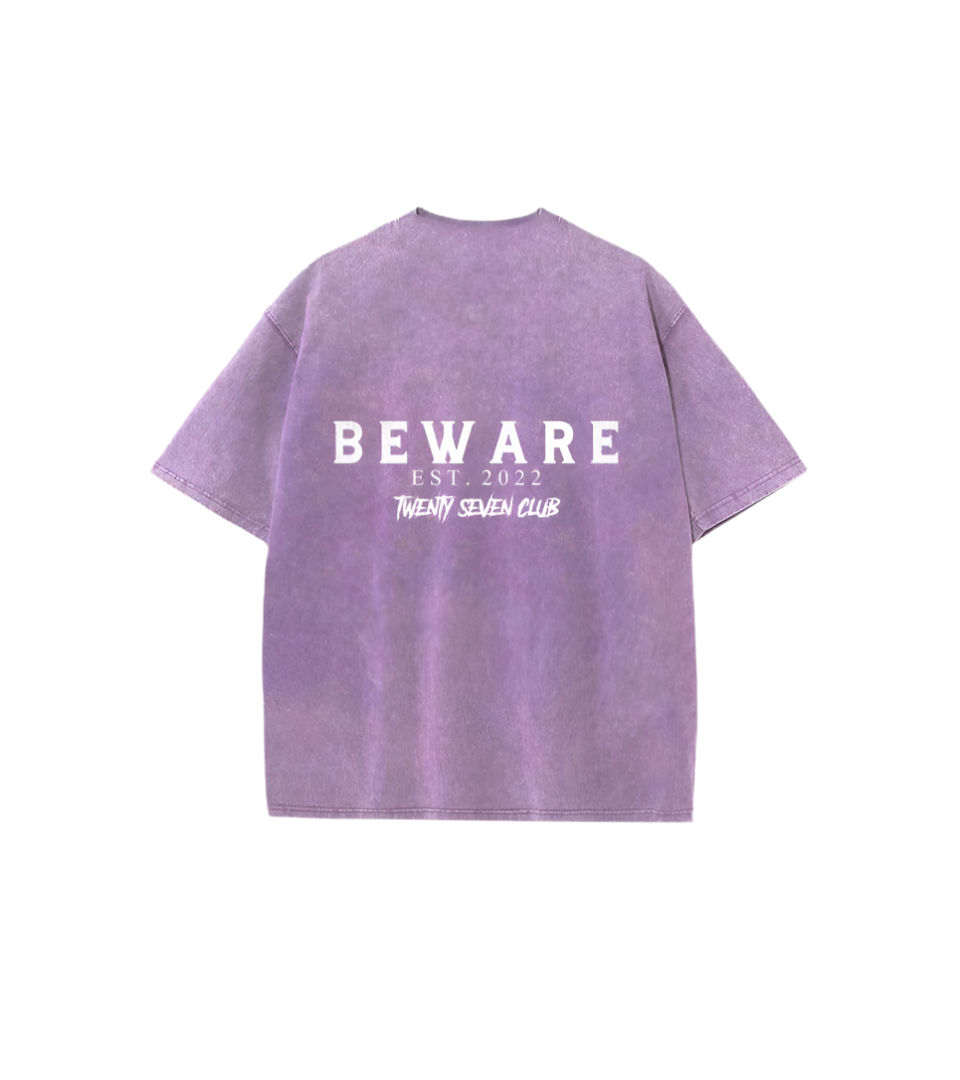 Twenty Seven Club Tee - Wash Purple