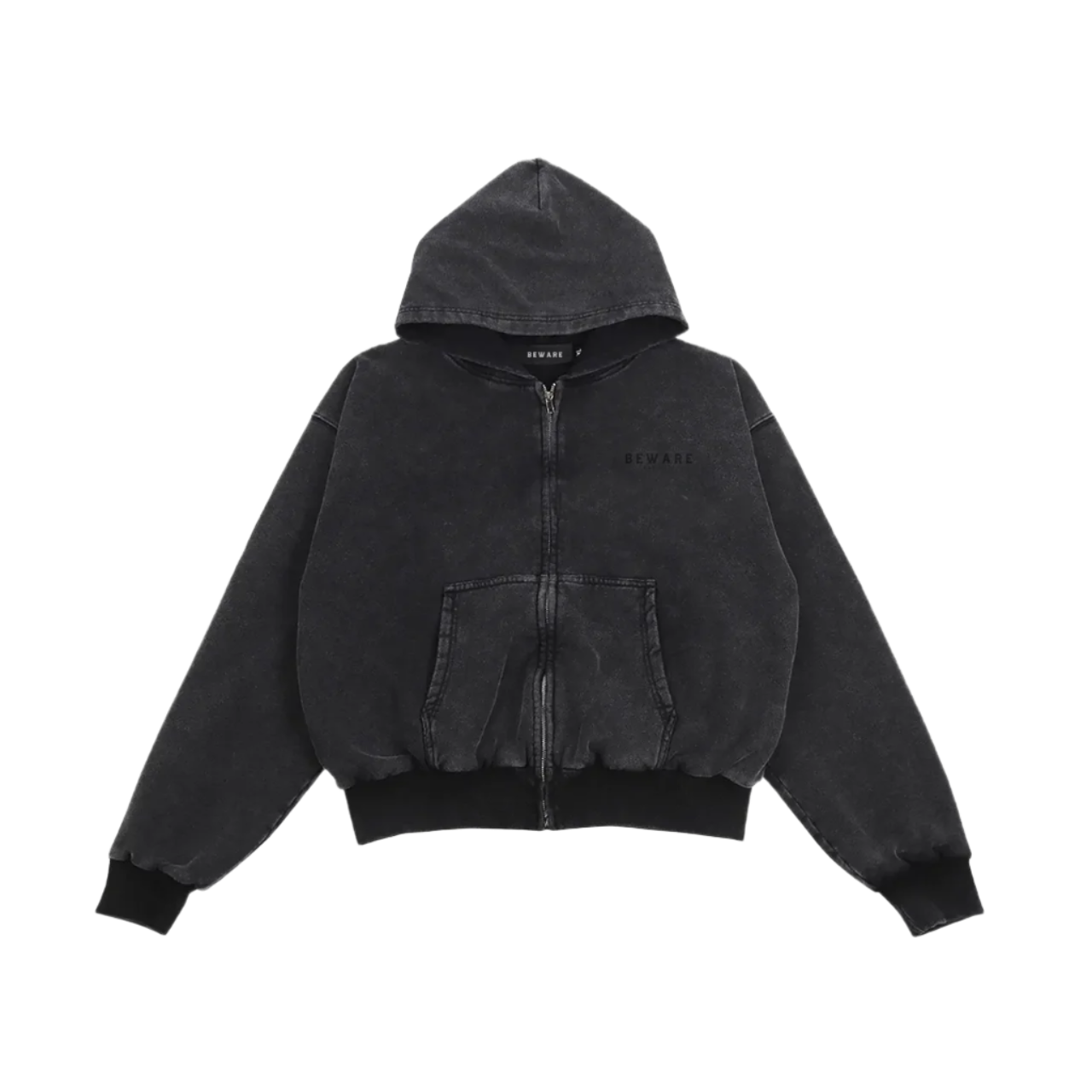 Twenty Seven Club Zip Hoodie - Wash Black – BEWARE