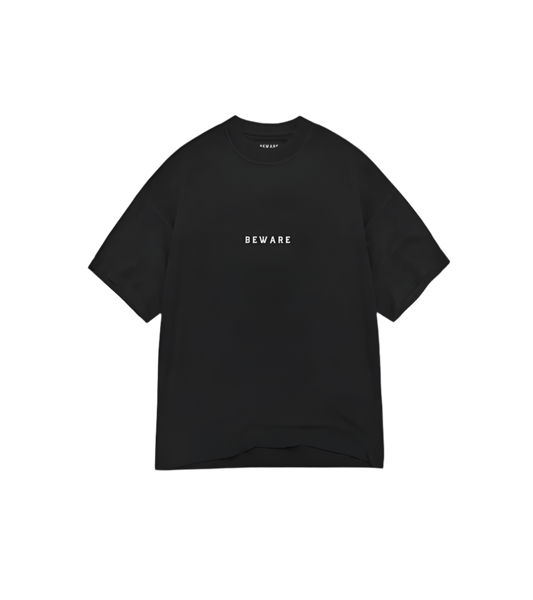 Beware Heavyweight Tee - Black